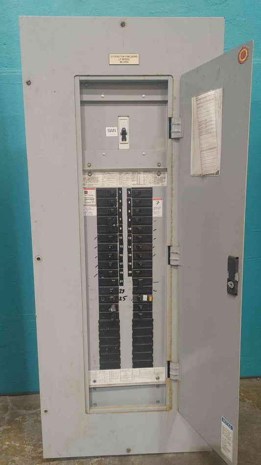 Cutler Hammer PRL1a 225A 208Y/120V 3 Phase Panelboard Panel 42 Ckt 25 Breakers BAB