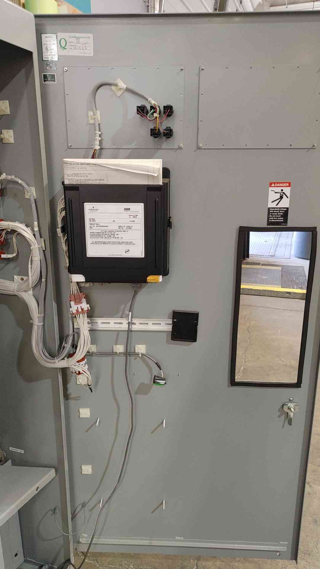 ASCO 7000 Series 260A 480V 3PH Bypass Isolation Transfer Switch E07ATBC30260N5XC