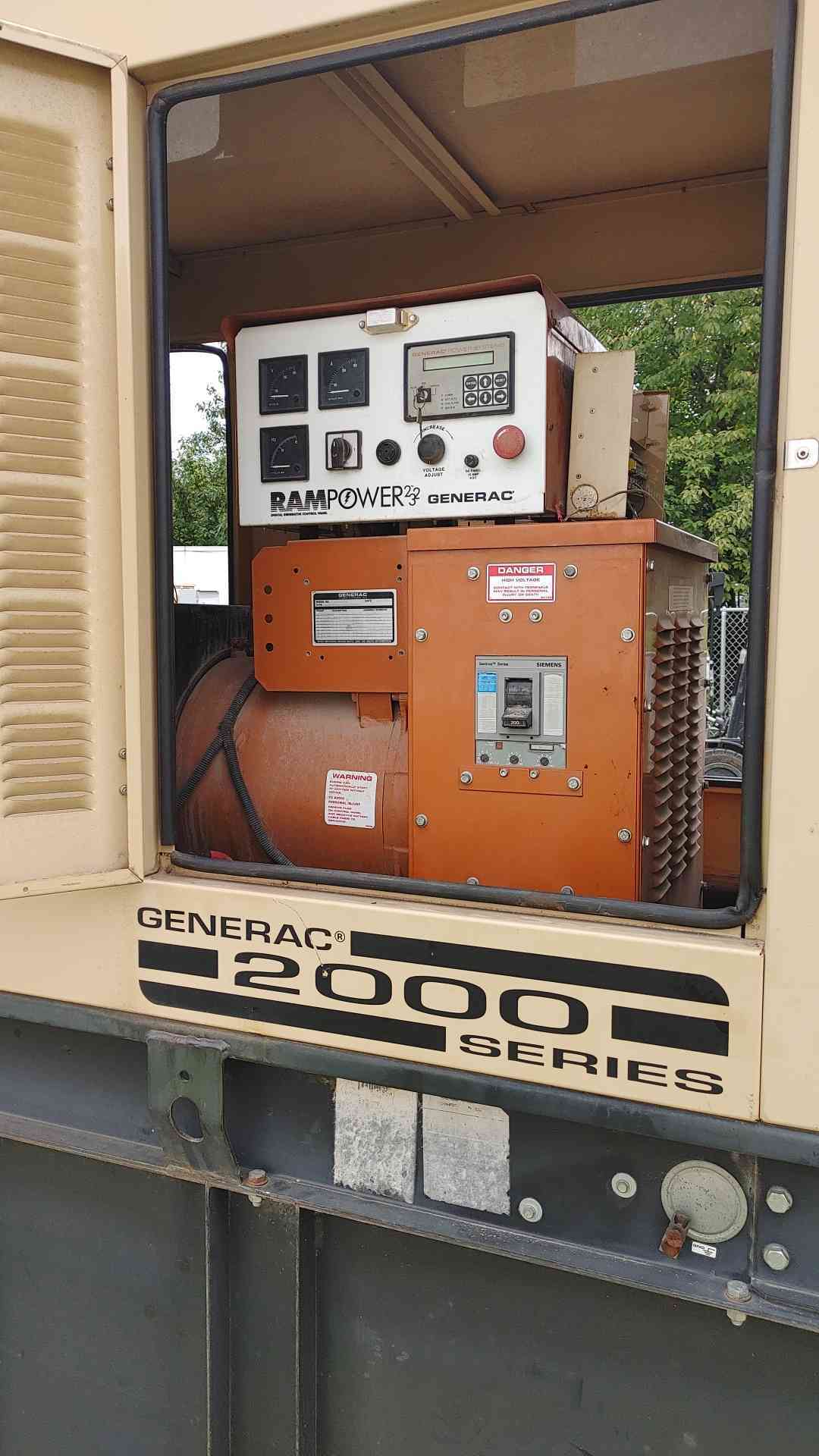 Generac 40 kW Diesel Generator 120/240V 1PH Sound Attenuated 2000 Series 764Hr TESTED(SKU: 115138)