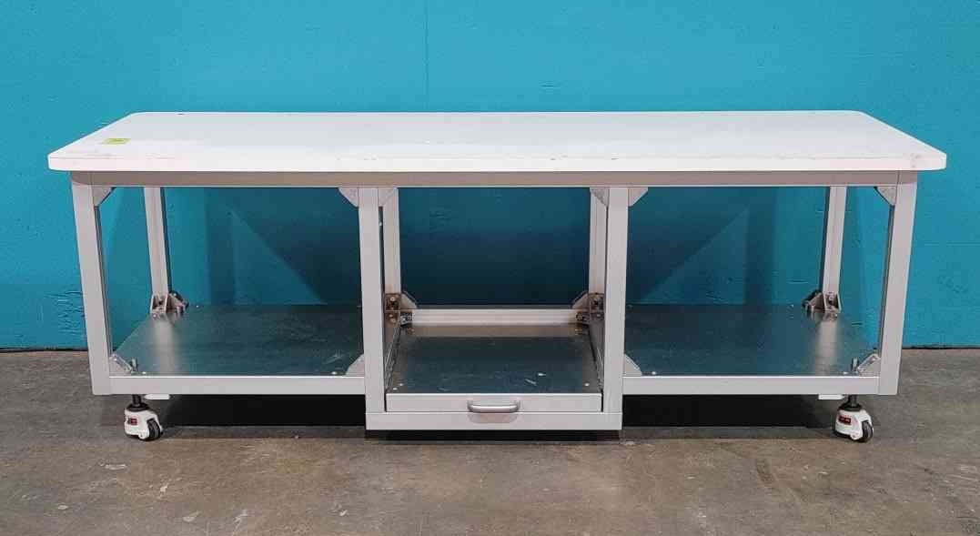 79" Rolling White Lab Table (Sku:115169)