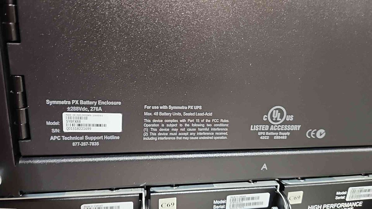 APC Symmetra PX 250kW UPS Frame SYPF250KD w/ 3x SYBFXR8 Battery Cabinets Lineup
