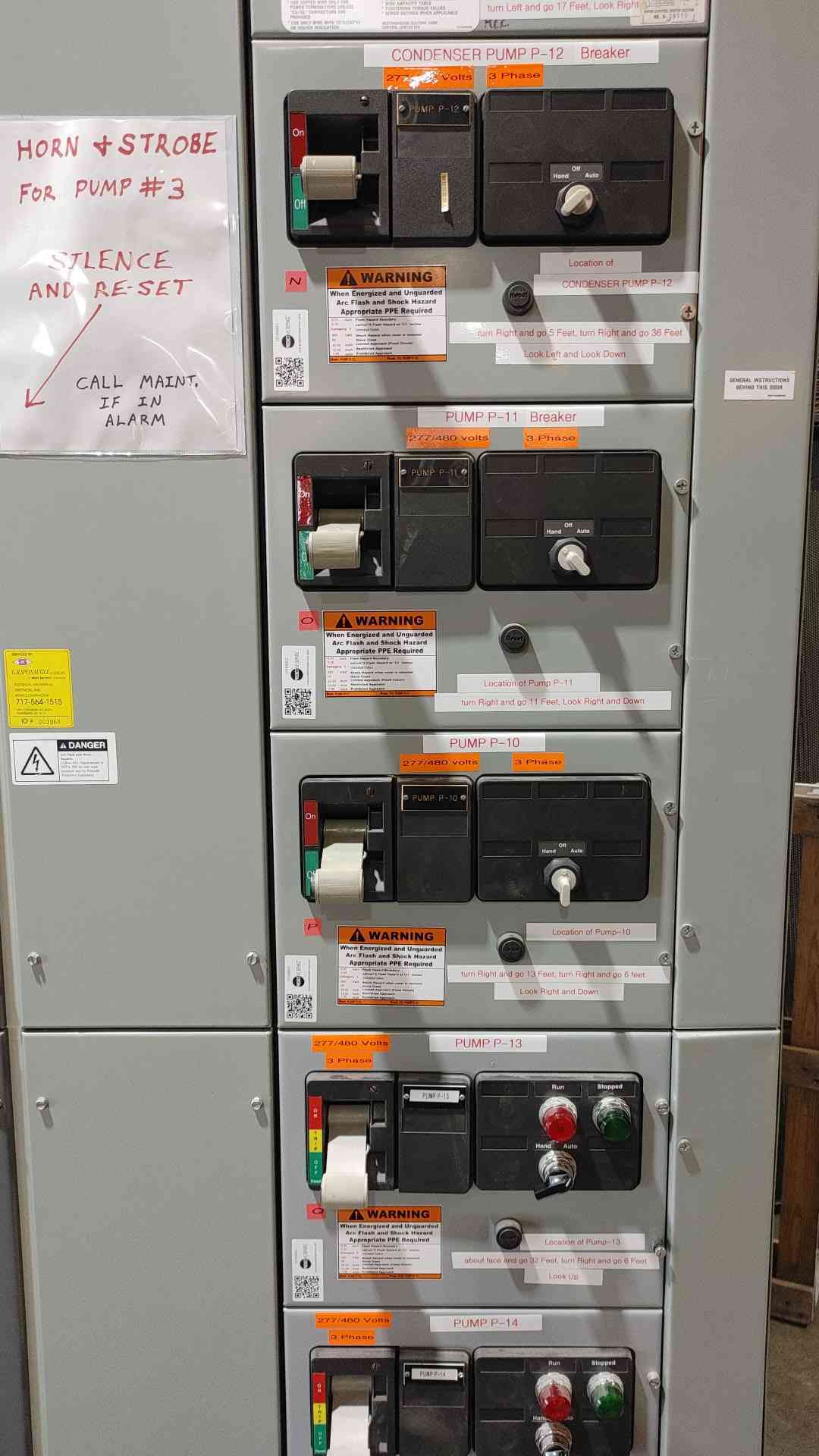 Westinghouse Series 2100 Motor Control Center MCC 480V 3PH 1200A Bus 4-Section