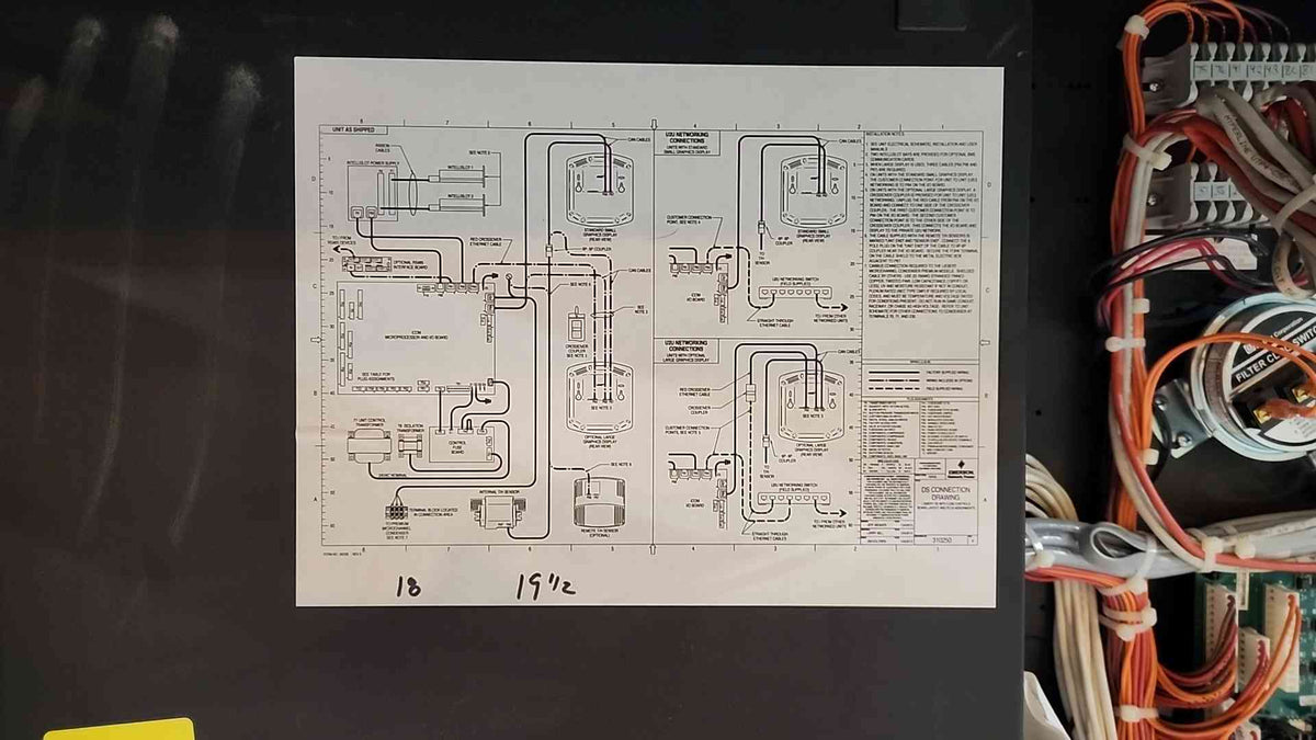 Liebert Emerson DS035ASC0EI844C 208V 3PH Data Center CRAC AC Unit Cooling System