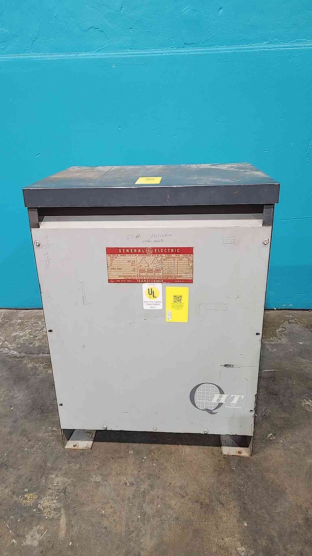 GE QL 75 kVA 3 Phase Transformer 480V Delta to 208Y 120V 9T23B Dry Type 75kVA