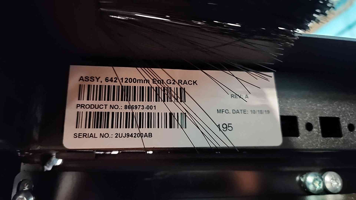 HPE 866973-001 42U G2 Enterprise Server Rack Cabinet 600x1200mm