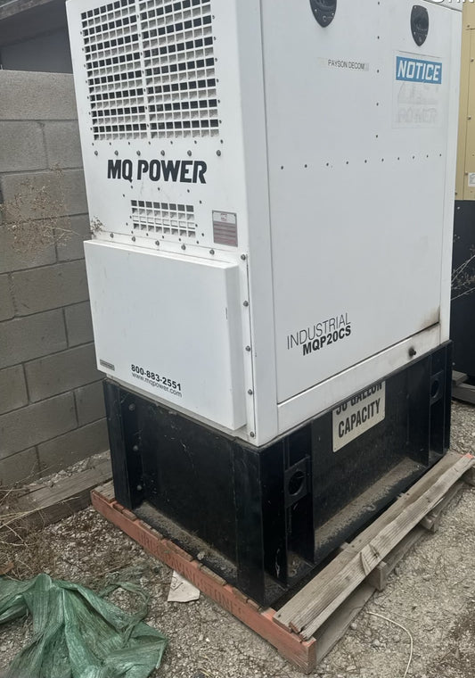MQ Power MQP20CS 20 kW Industrial Diesel Generator Isuzu Enclosed Base Fuel Tank