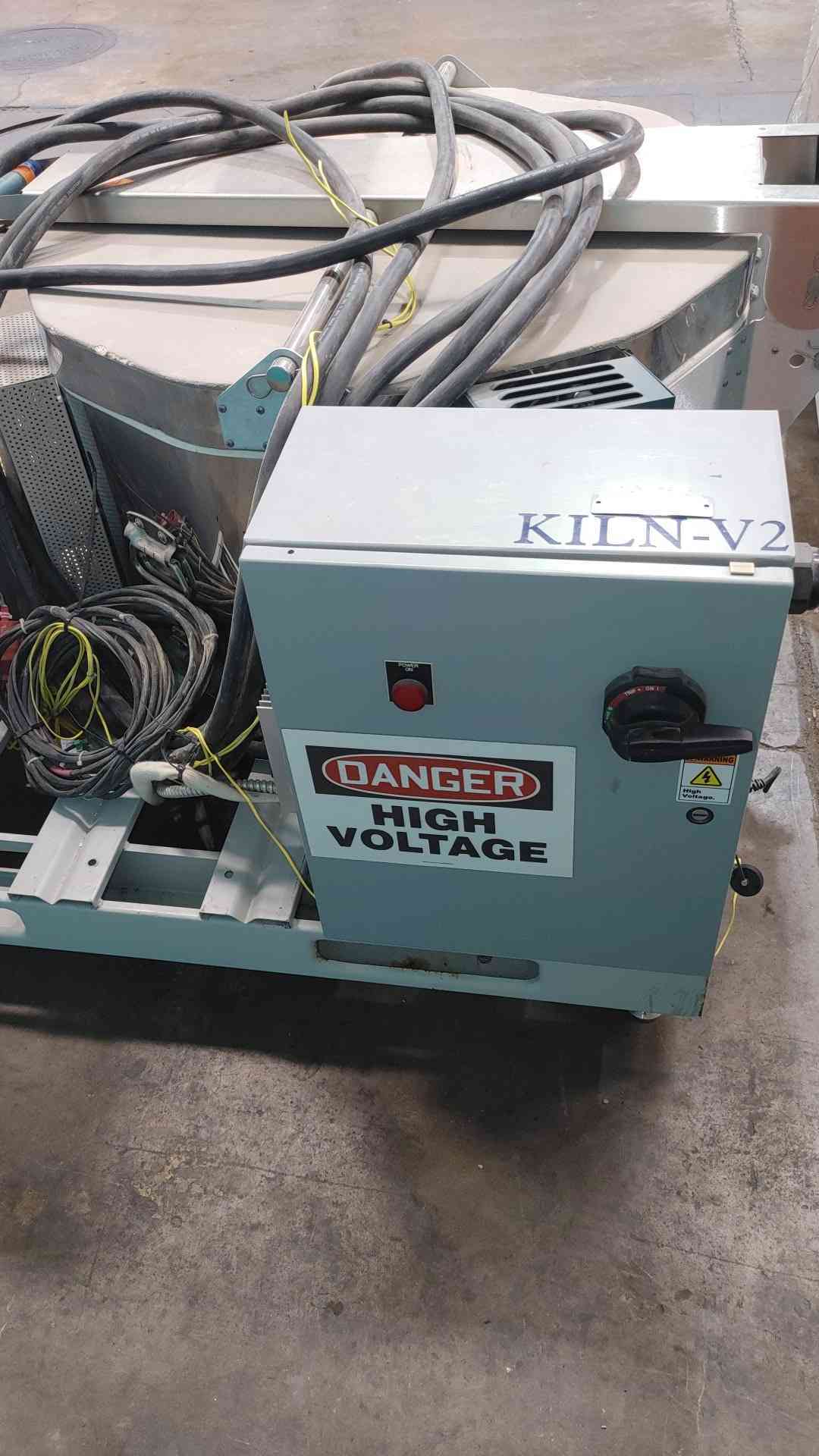 Industrial Electric Top Loading Kiln High Temp Heat Treat Furnace Base Skid 240V
