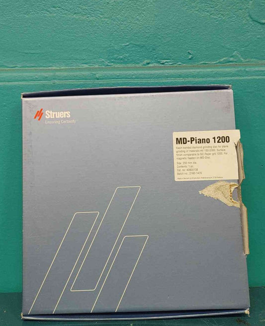 Struers MD-Piano 1200 Diamond Grinding Disc 250mm 10" 40800138 Magnetic Metallographic