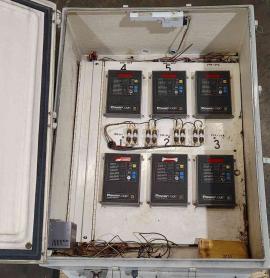 Square D PowerLogic Circuit Monitor Panel 6x Metering Hoffman Heater Powercon