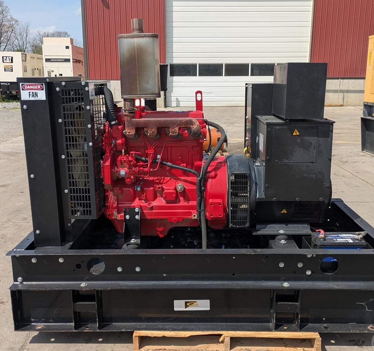2005 Baldor 45kW Single Phase Diesel Generator John Deere 36 Hrs - GTCH1010
