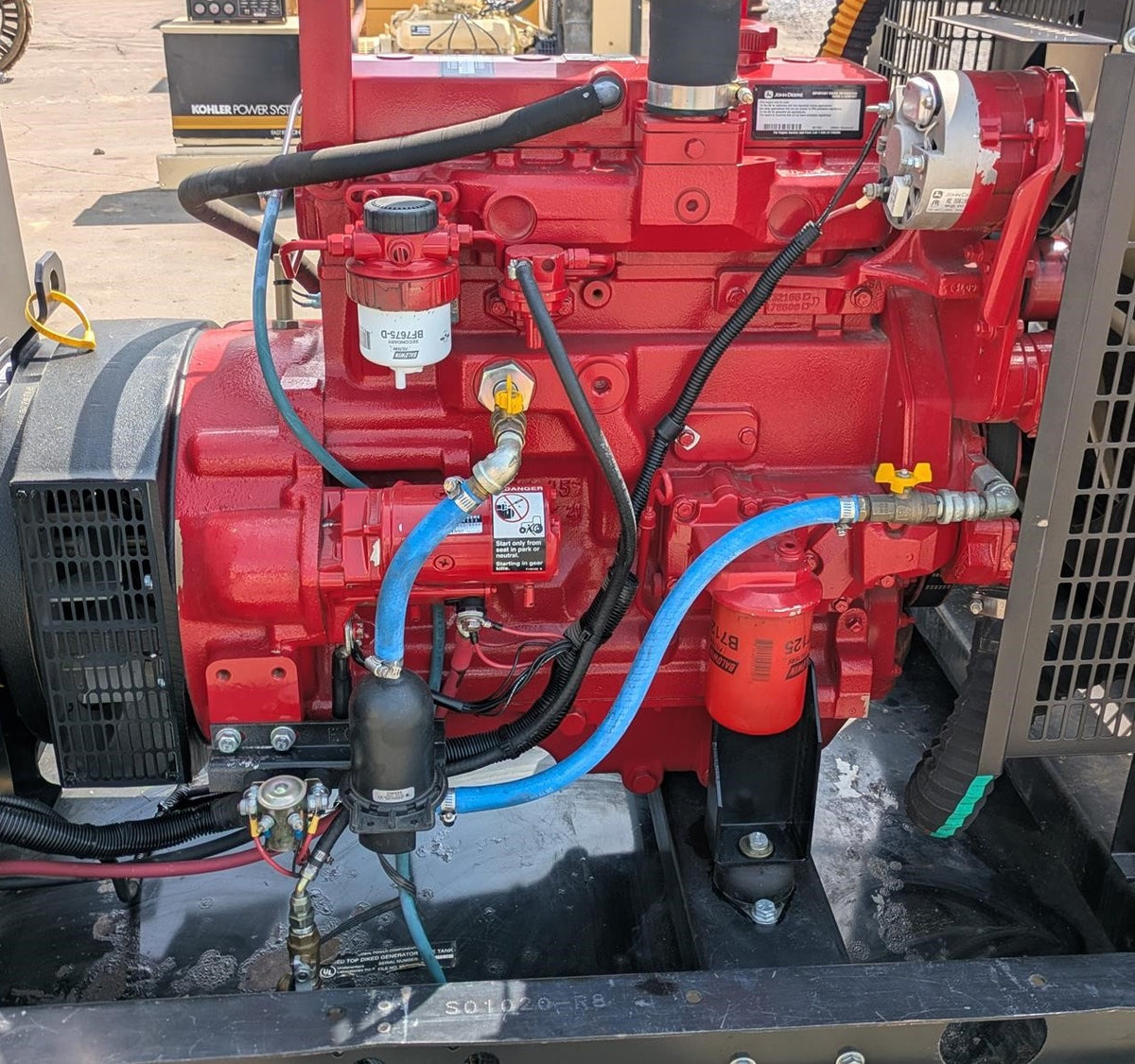 2005 Baldor 45kW Single Phase Diesel Generator John Deere 36 Hrs - GTCH1010