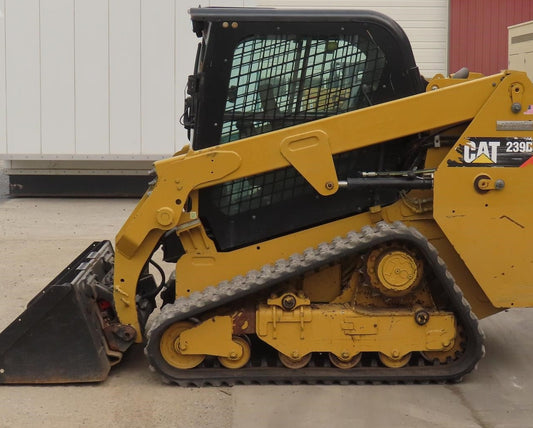2017 CAT 239D Compact Track Loader Cab AC Heat 3487 Hrs - GTCH1014