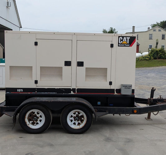 2001 CAT XQ75 75kW Mobile Diesel Generator Sound Enclosed 14275 Hrs - GTCH1017