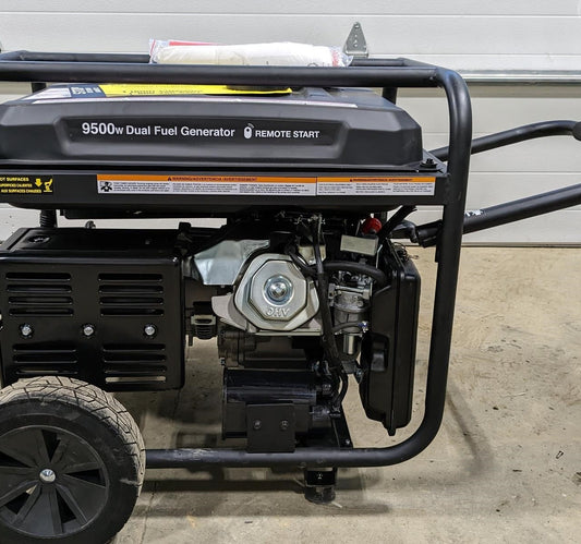 NEW Cummins Onan P9500DF 9500W Dual Fuel Portable Generator Electric Start - GTCH1029