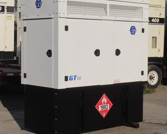 2026 GenTech GT55 55kW Single Phase Enclosed Diesel Generator 2.6 Hrs - GTCH1045
