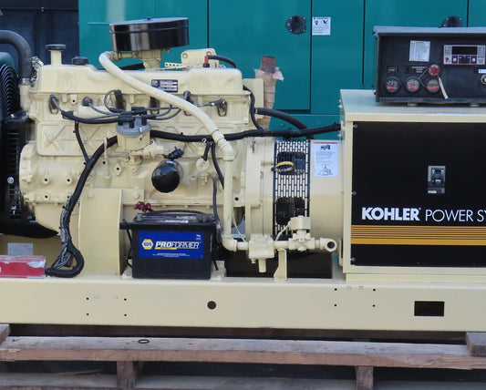 1990 Kohler 30RZ61 30kW Natural Gas LP Generator Open Skid 676 Hrs - GTCH1056