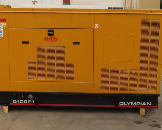 1999 Olympian G100F1 100kW Natural Gas Propane Generator Enclosed 909 Hrs - GTCH1084