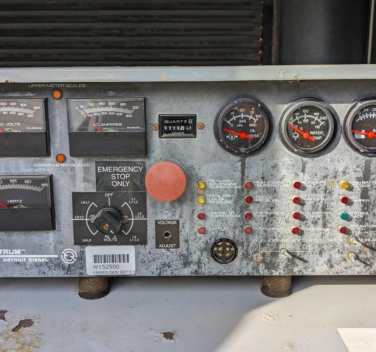 2000 Spectrum 150GS 150kW Natural Gas Generator Detroit Series 50 380 Hrs - GTCH1087