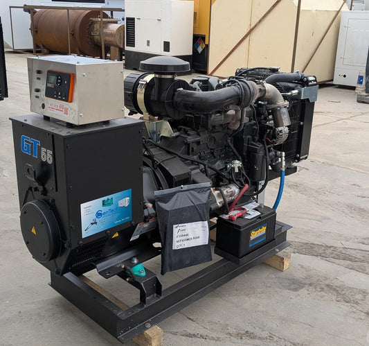NEW 2024 Stamford FPT 55kW Single Phase Open Skid Diesel Genset 0 Hrs - GTCH1088