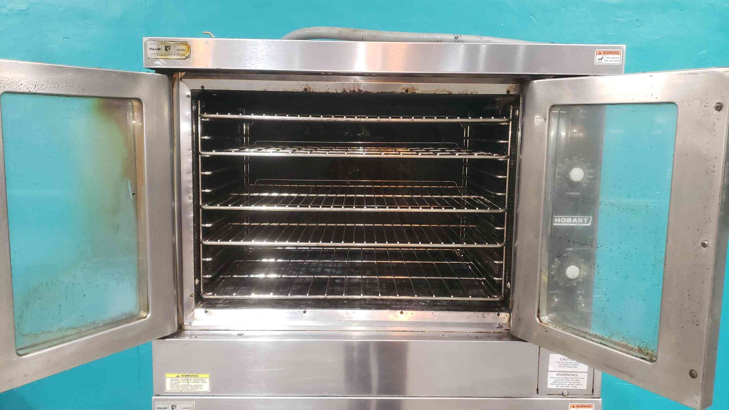 Hobart HEC5 Double Deck Electric Convection Oven 480V 3 Phase Commercial Stainless
