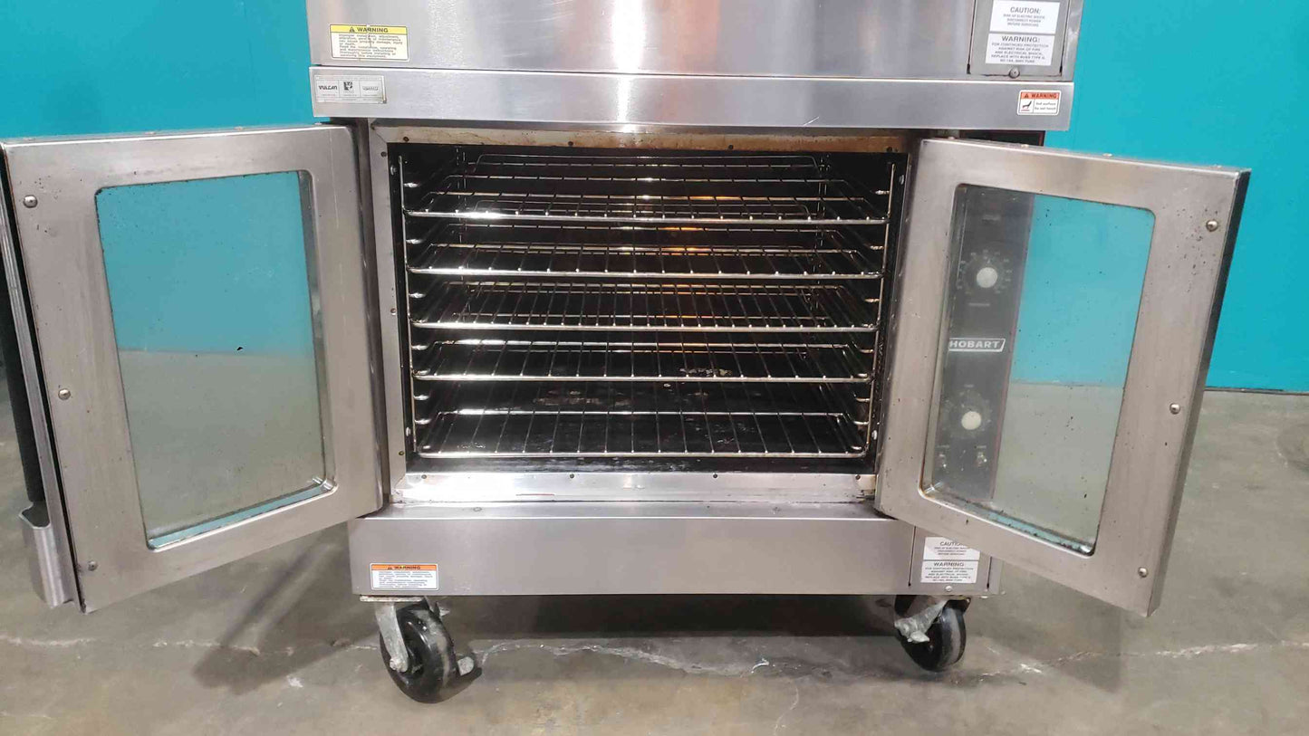 Hobart HEC5 Double Deck Electric Convection Oven 480V 3 Phase Commercial Stainless
