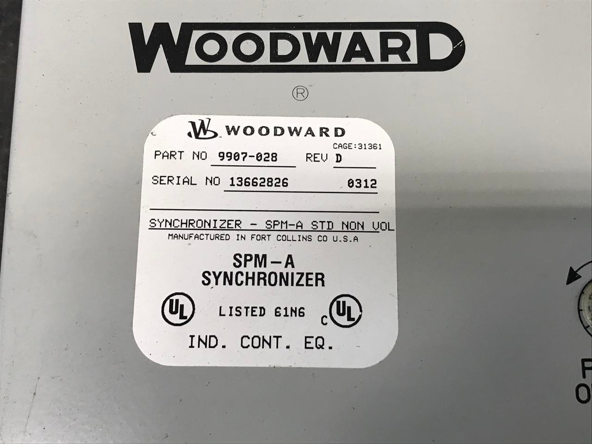 Woodward Synchronizer for Parallel/Loadsharing Capabilities