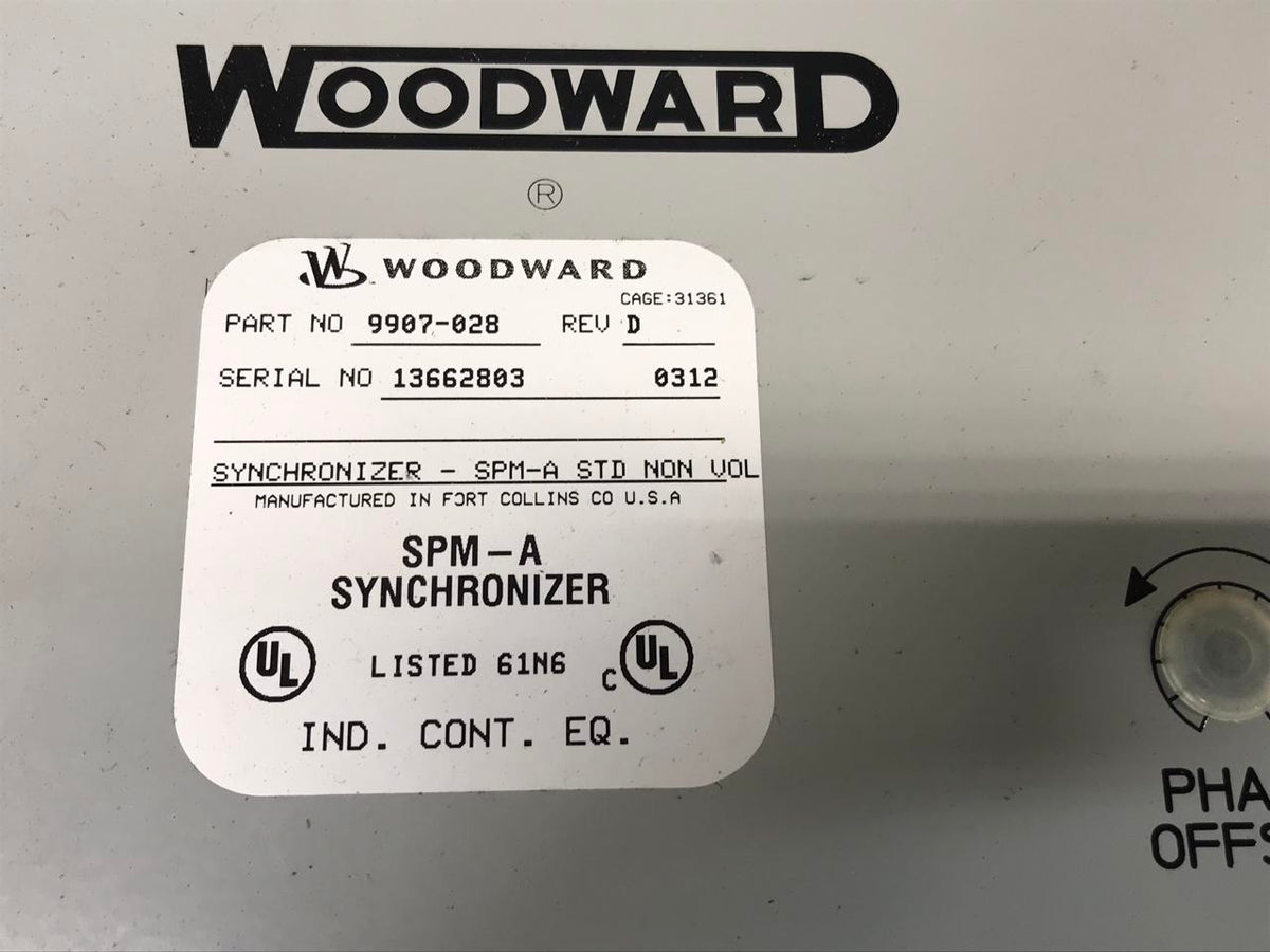 Woodward Synchronizer for Parallel/Loadsharing Capabilities DSLP1006