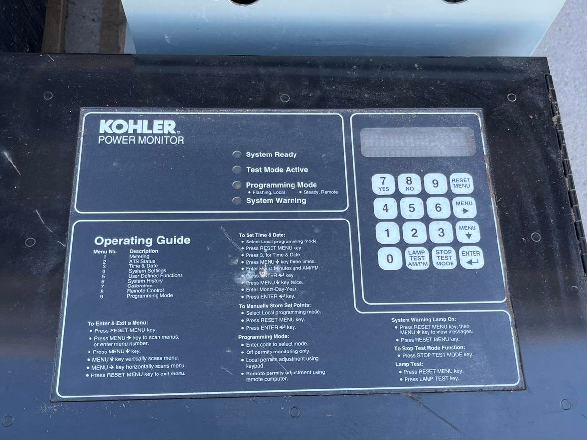 Kohler Power Monitor, Good Used, NEMA Type 1 Enclosure