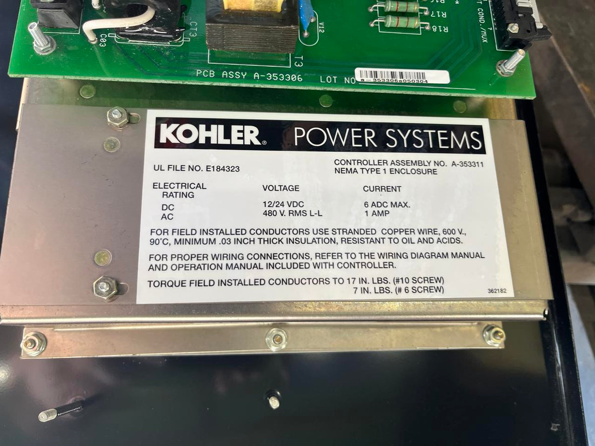 Kohler Power Monitor, Good Used, NEMA Type 1 Enclosure