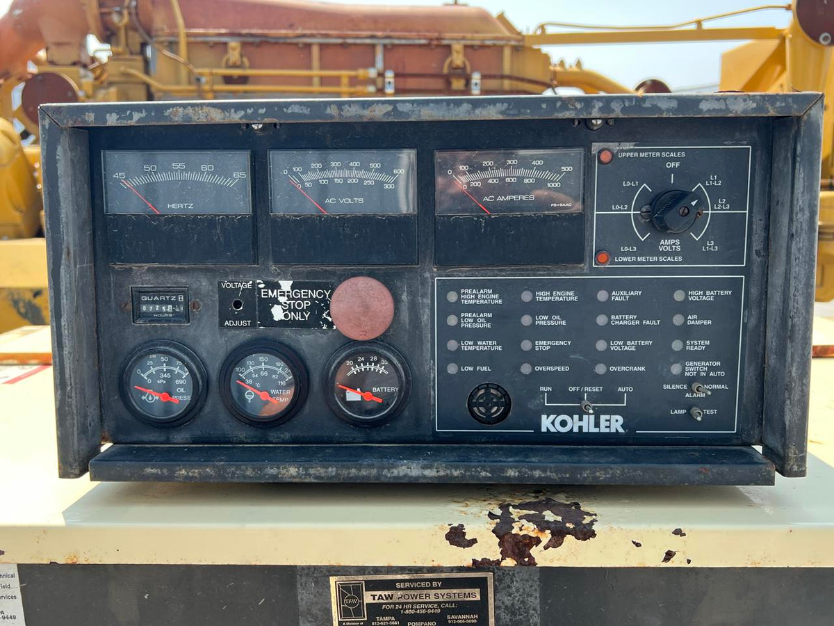 Kohler Generator Head, 240 kW, 12 Wire, 725 Hours, Reconnectable Voltage, Take Off of S60 Engine
