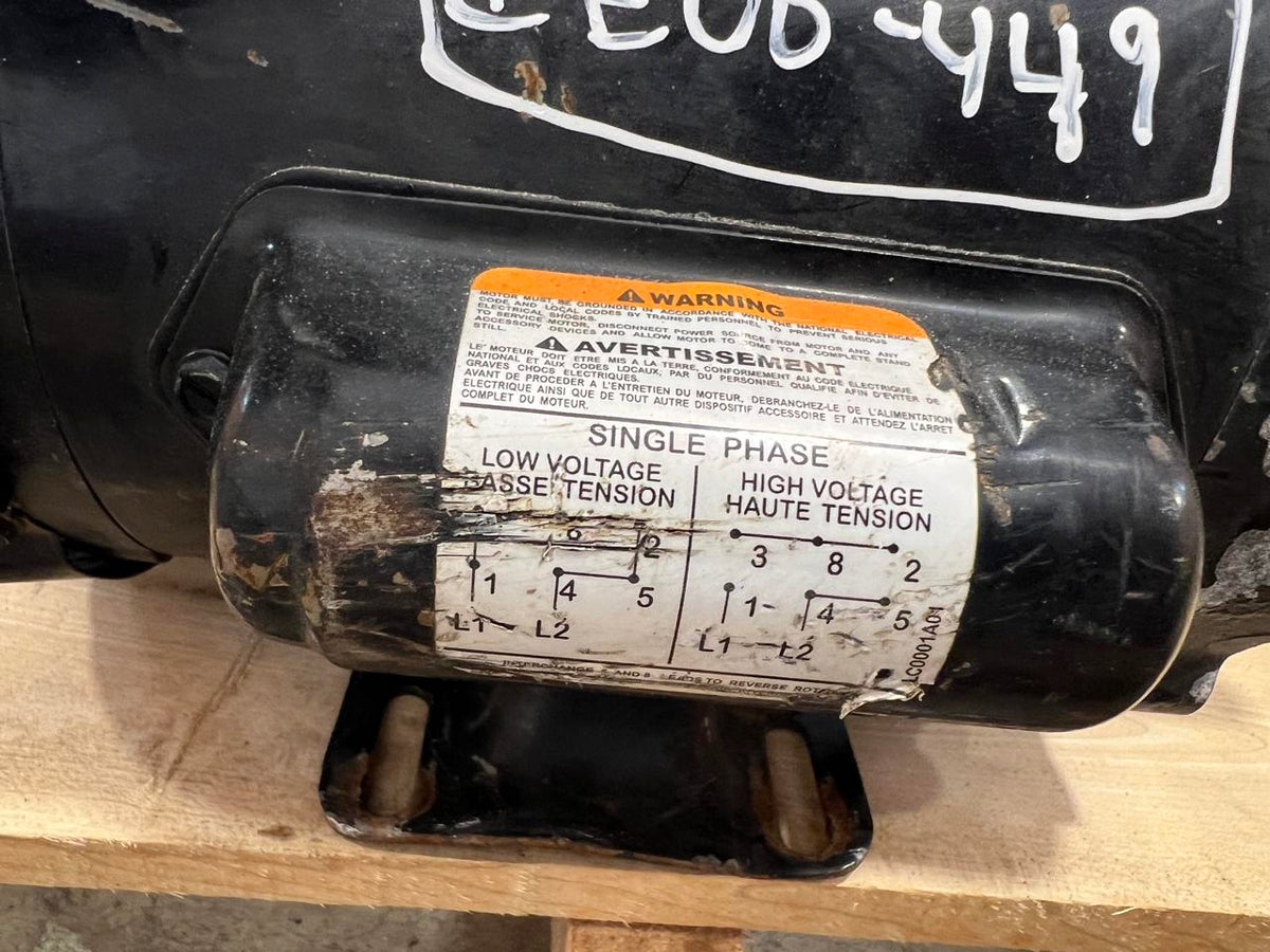 1/3 HP AC Electric Motor 60 Hz 120/230 Volts DSLP1023
