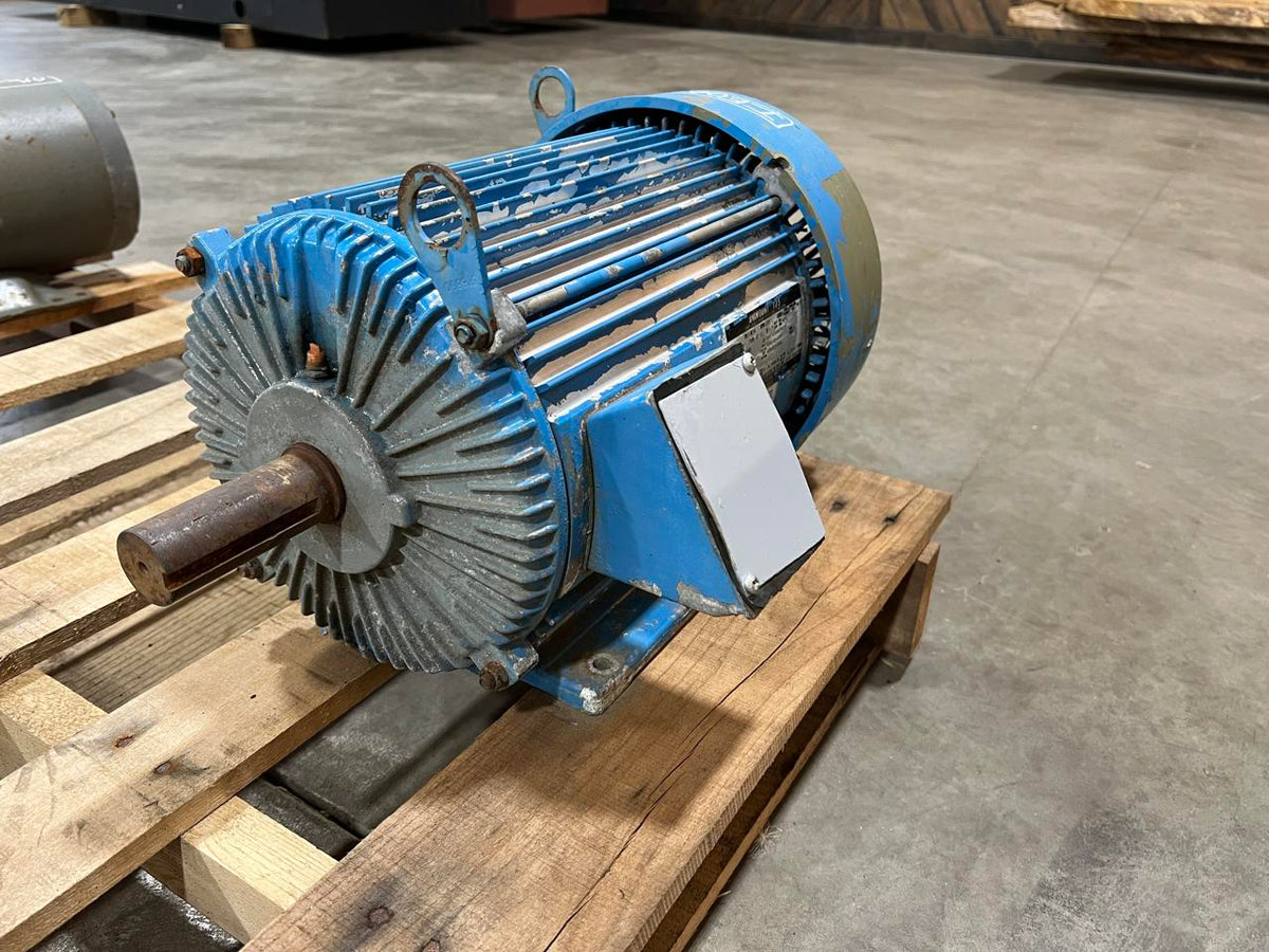 Unimount Electric 3 Phase AC Motor, 10 HP, with 1 3/8″ Shaft, 1755 RPM, Used