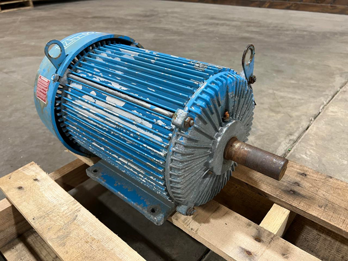 Unimount Electric 3 Phase AC Motor, 10 HP, with 1 3/8″ Shaft, 1755 RPM, Used