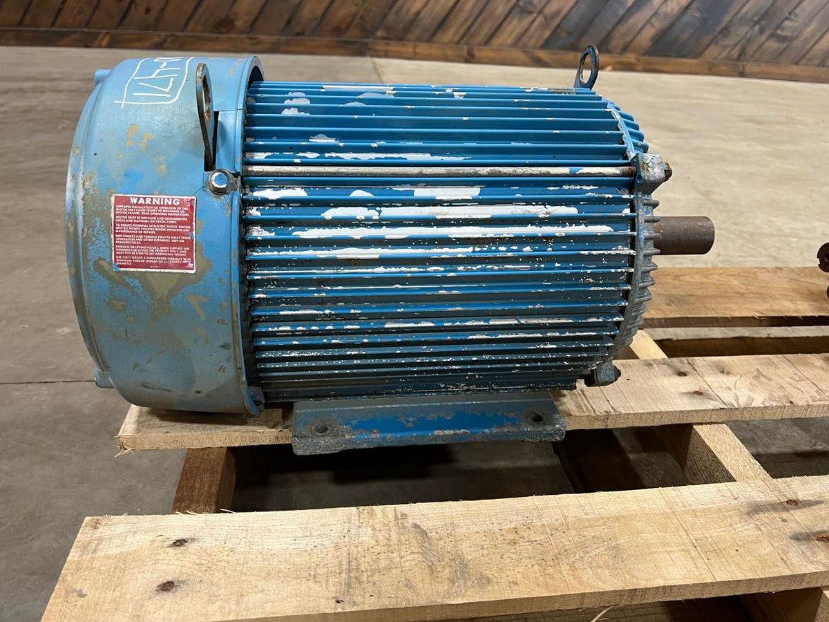 Unimount Electric 3 Phase AC Motor, 10 HP, with 1 3/8″ Shaft, 1755 RPM, Used