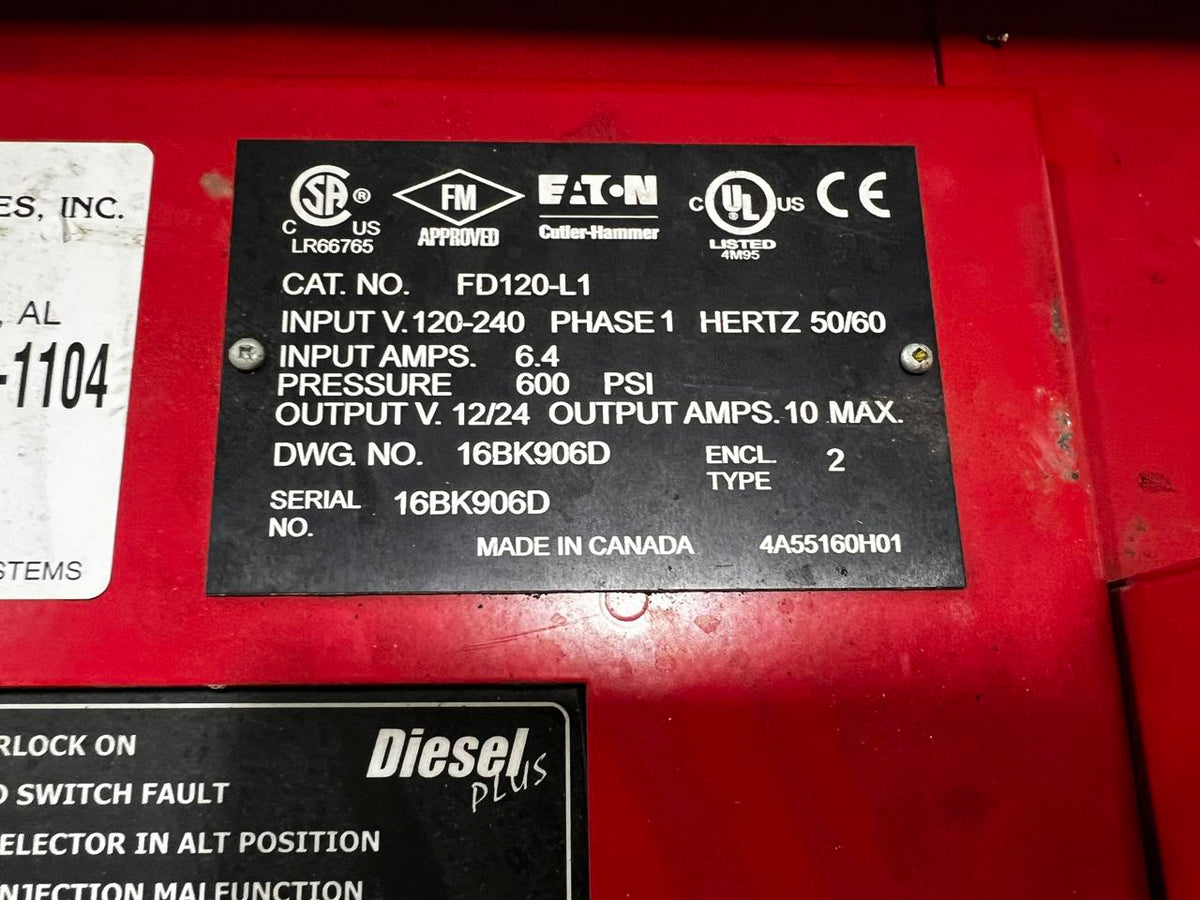 Eaton/Cutler Hammer Fire Pump Controller