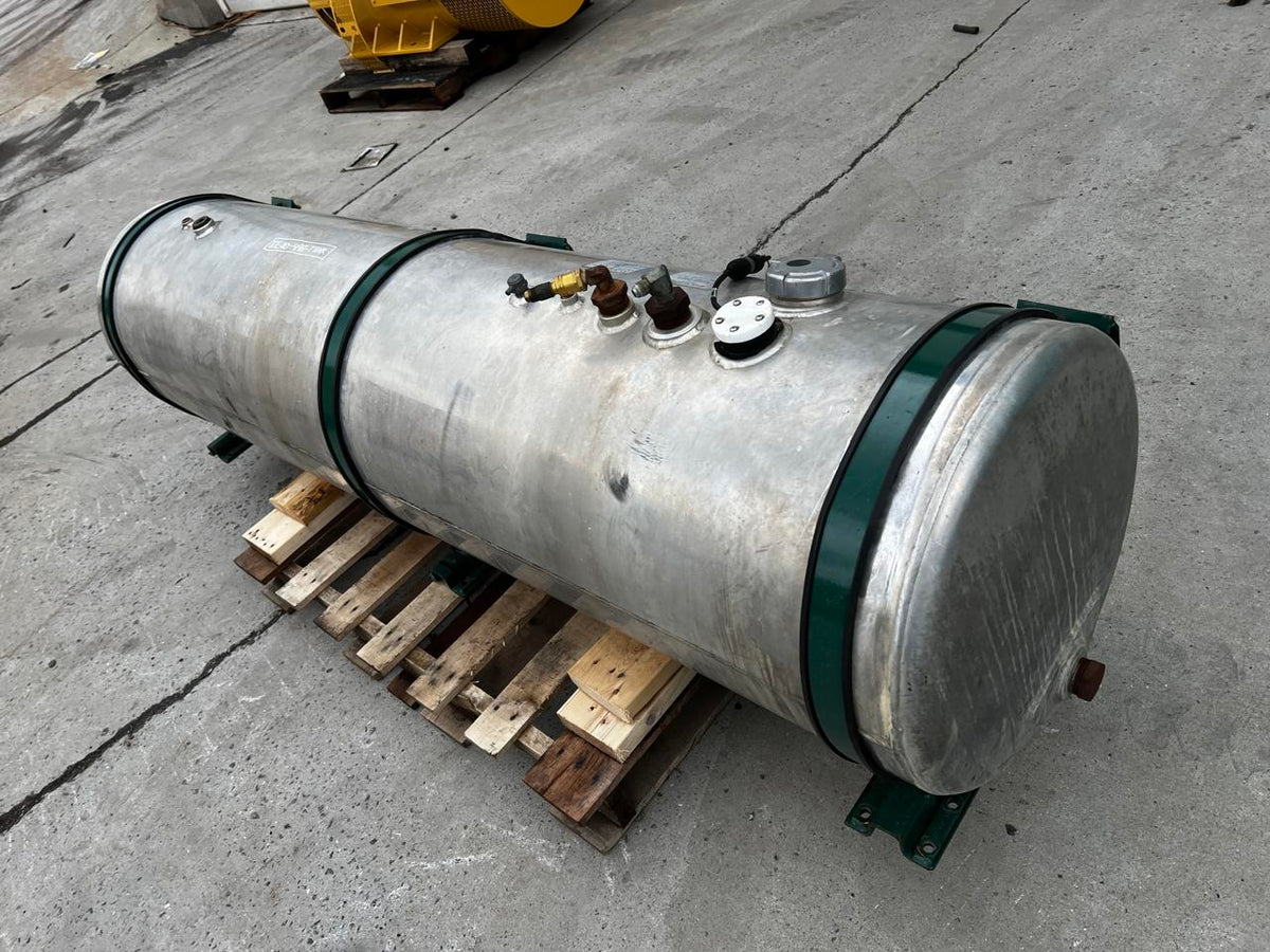 150 Gallon Diesel Fuel Tank with Saddle Mounts.  Good for Use on Class 8 Trucks