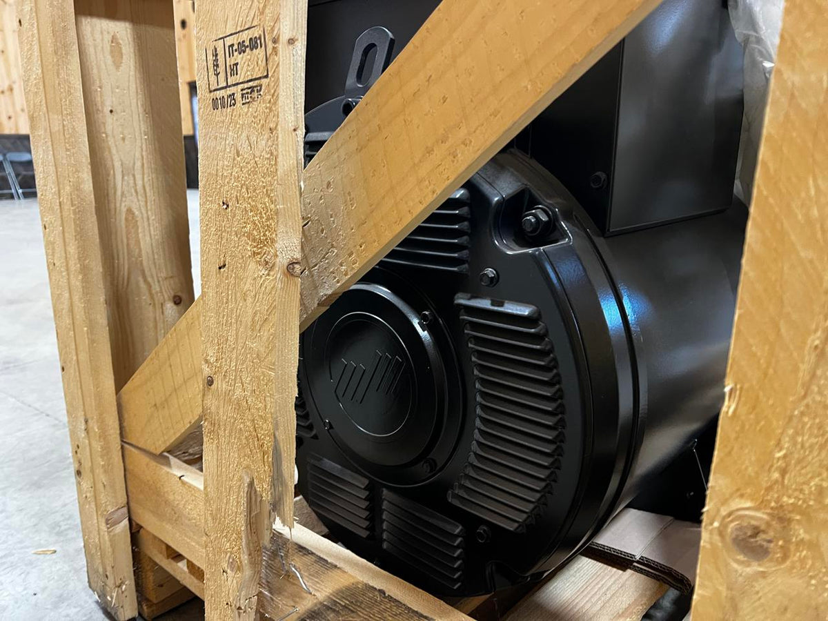 _100 kW Unused Marelli Generator Head, 12 Wire Reconnectable 120 to 480