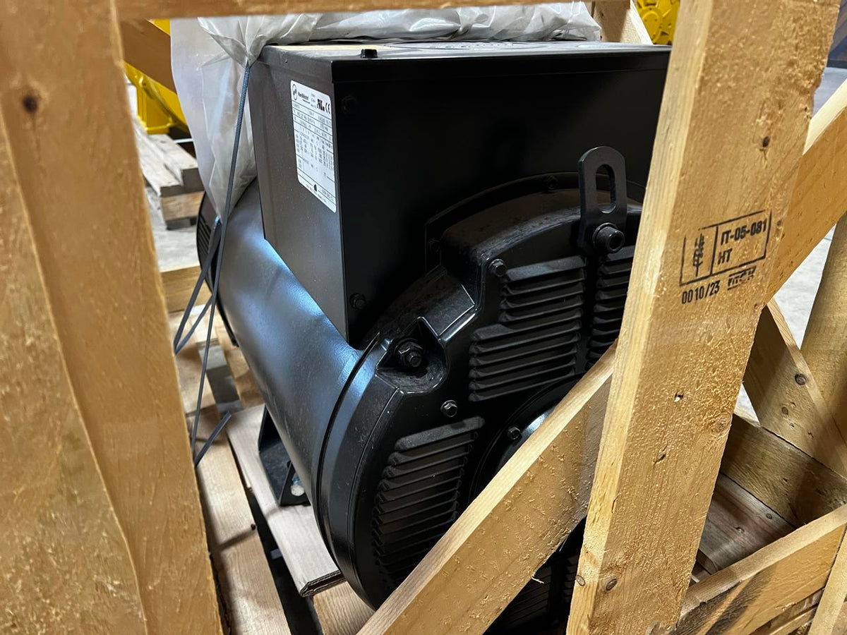 _100 kW Unused Marelli Generator Head, 12 Wire Reconnectable 120 to 480