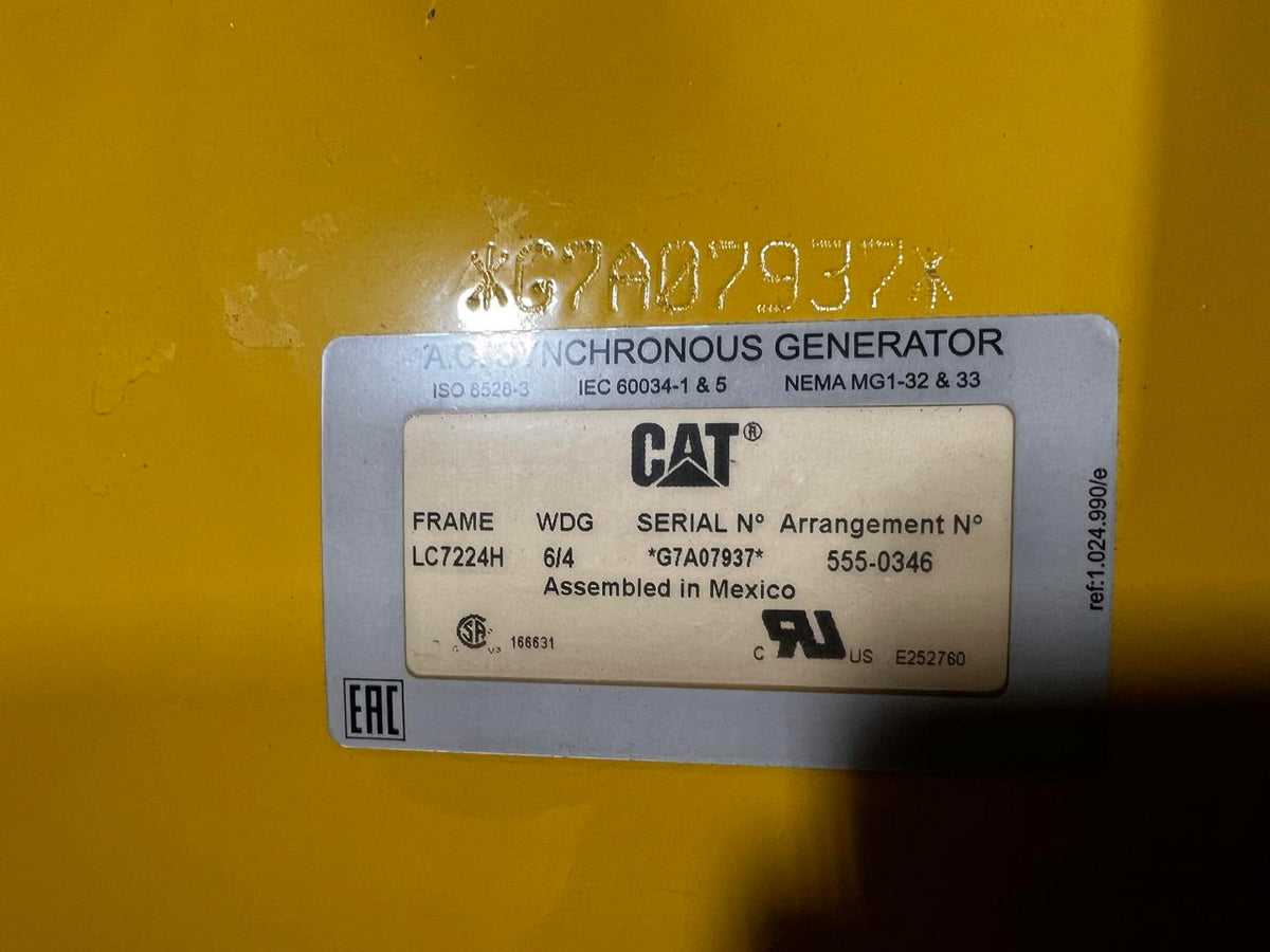 CAT Generator Head, 700 kW, Unused, New Surplus, 0 Hours