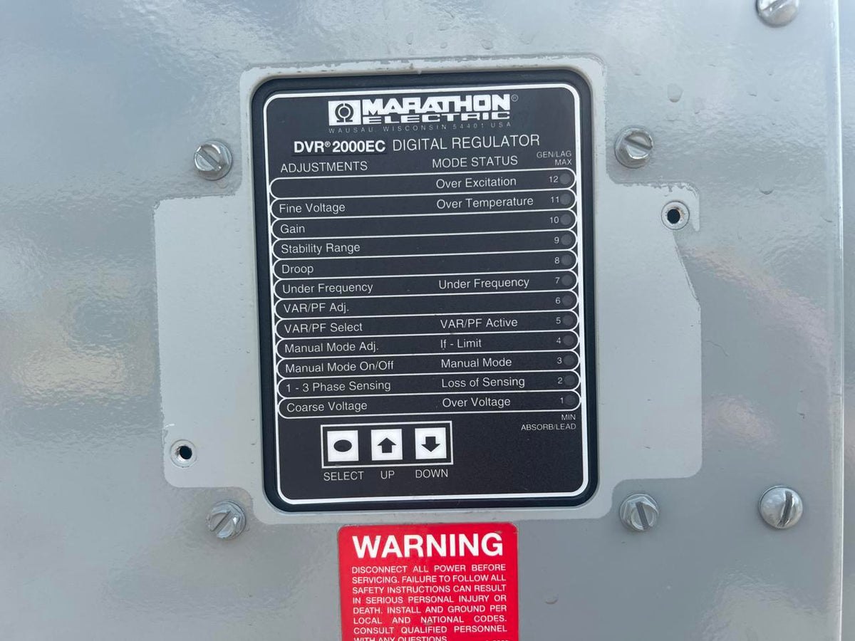 Marathon/MTU Gen End 2800 kW 480 Volt Good Used Take Off Of 20V 4000 Engine DSLP1097