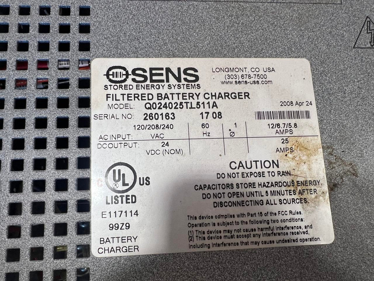SENS Automatic Battery Charger/Maintainer, 25 Amp Max