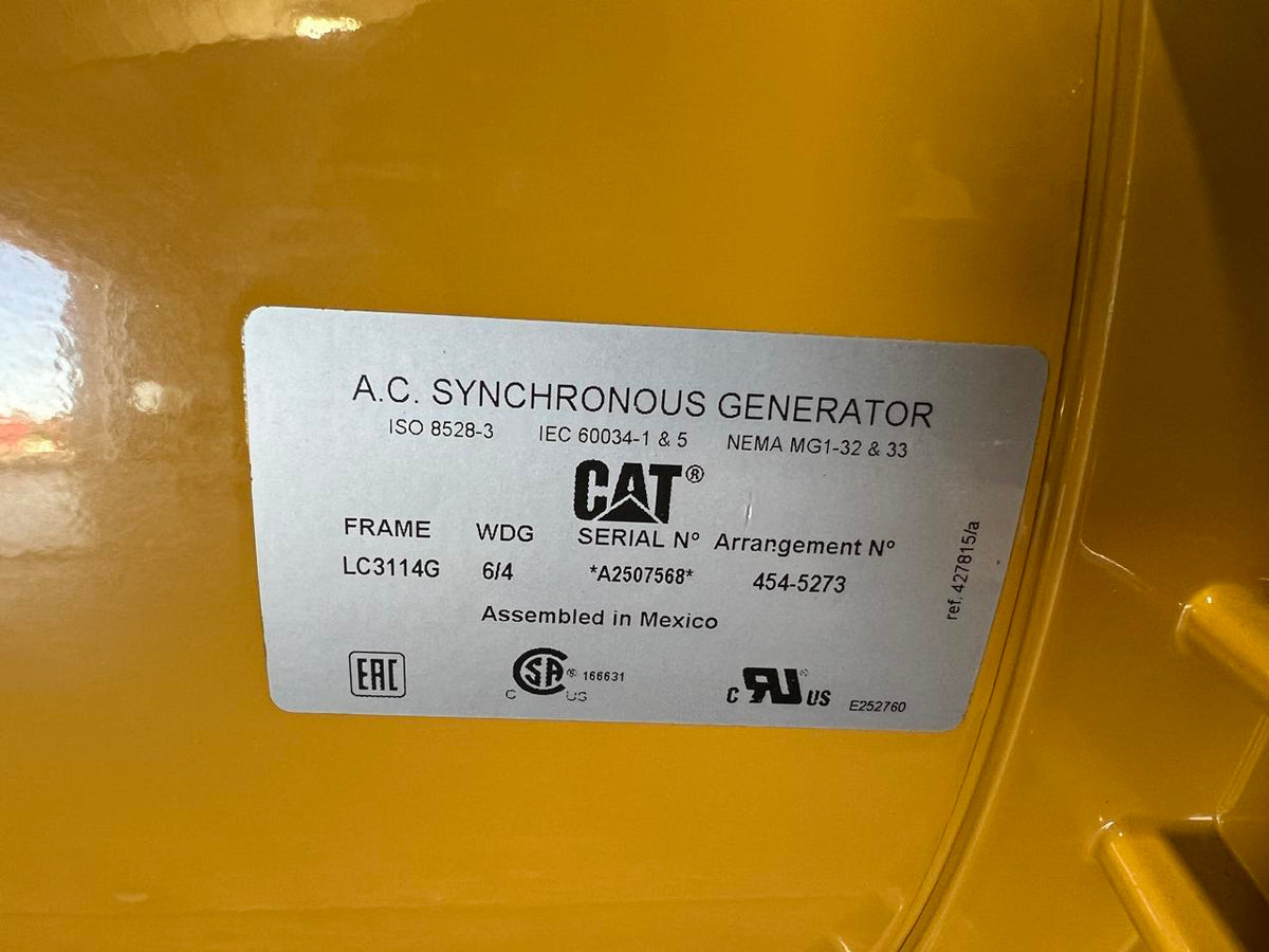 130 kW CAT New Surplus Generator End, 12 Wire Reconnectable