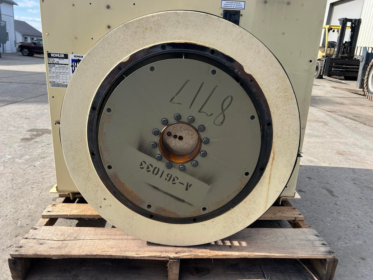 180 kW Kohler Gen End Taken Off 8.1 JD Engine, Load Tested 862 Hours
