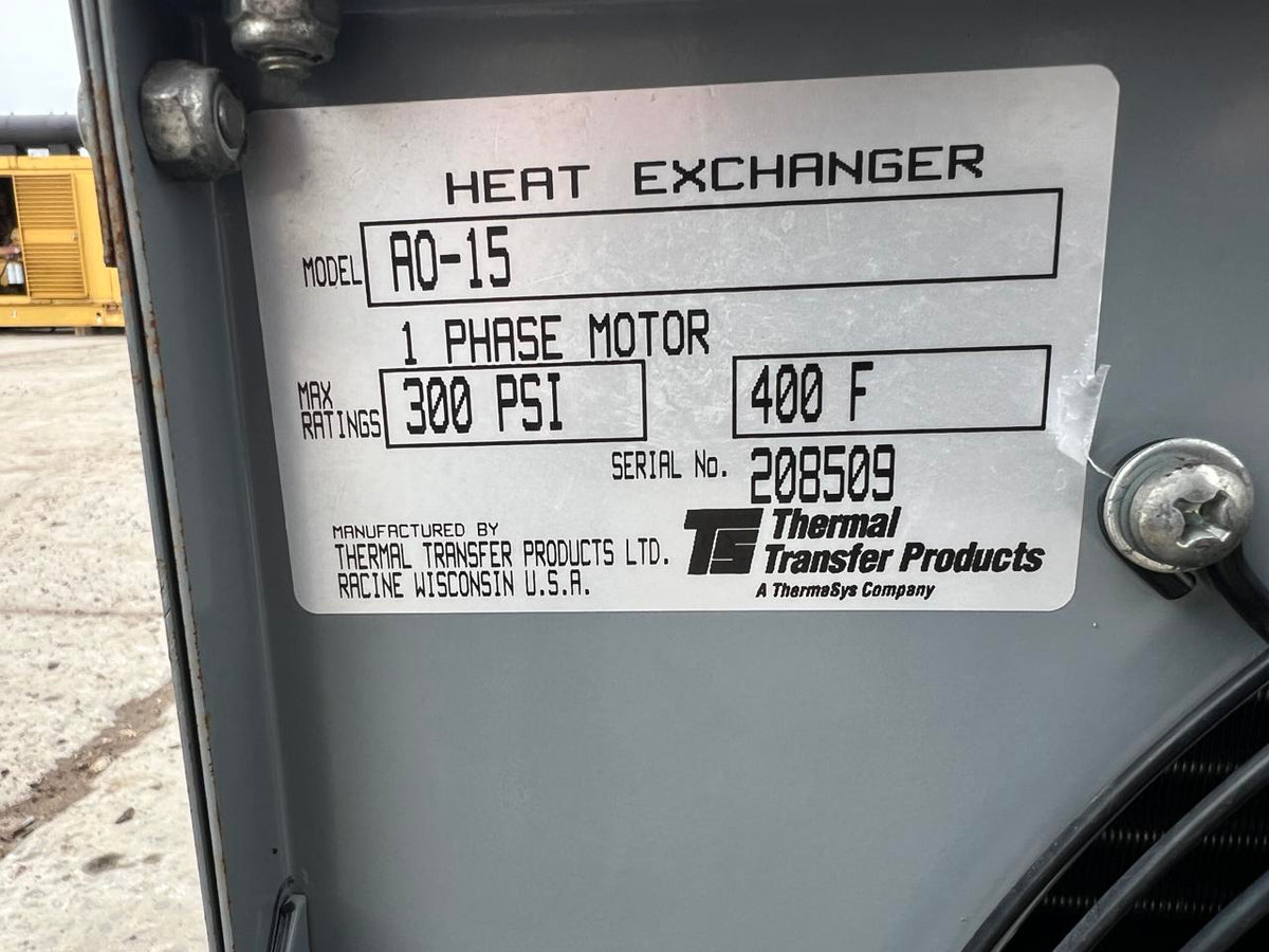 Heat Exchanger/Oil Fuel Cooler, 120 Volt, 1 Phase Motor