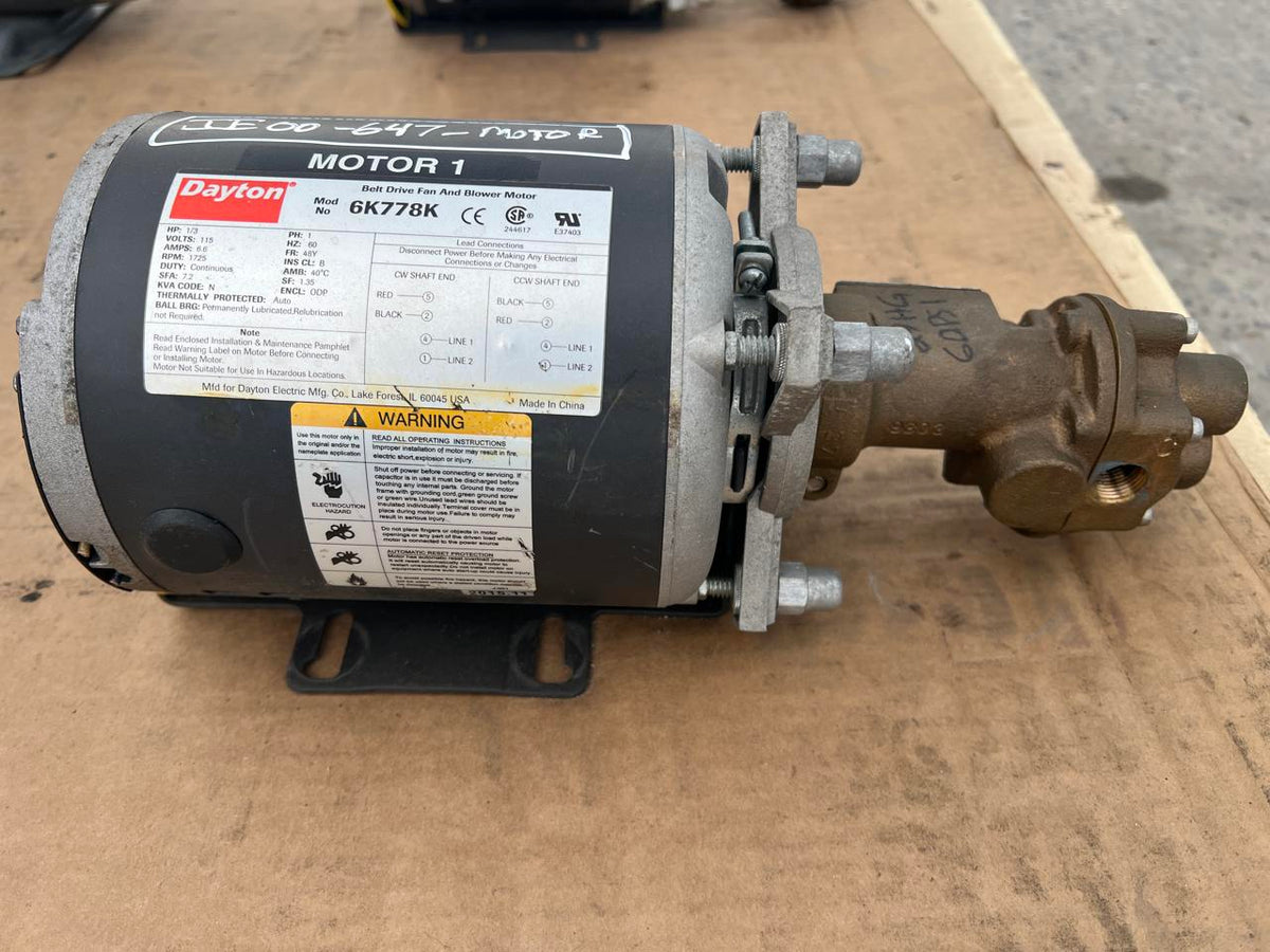 Y3 HP Fuel Transfer Pump, 120 V, 1 Phase