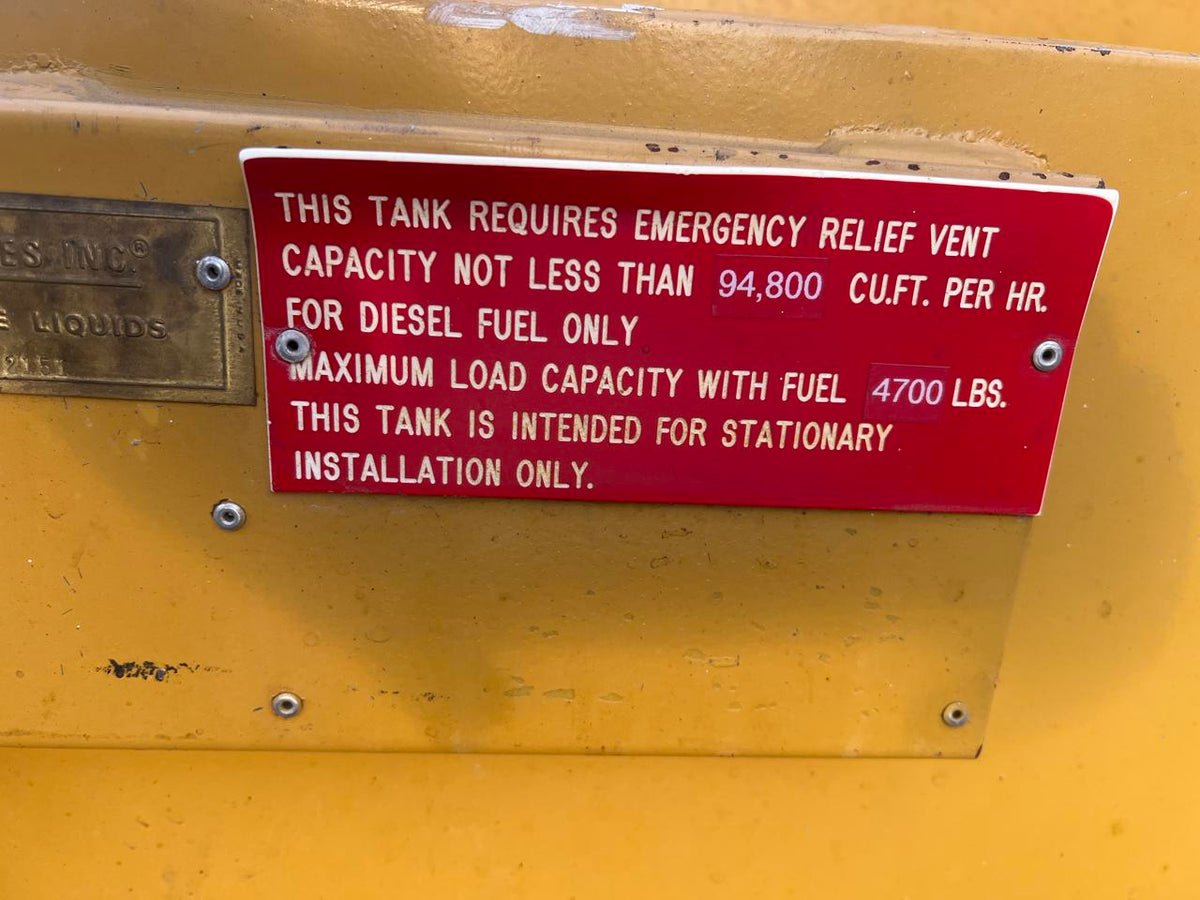 300 Gal. Diesel Fuel Tank with Containment UL Rated