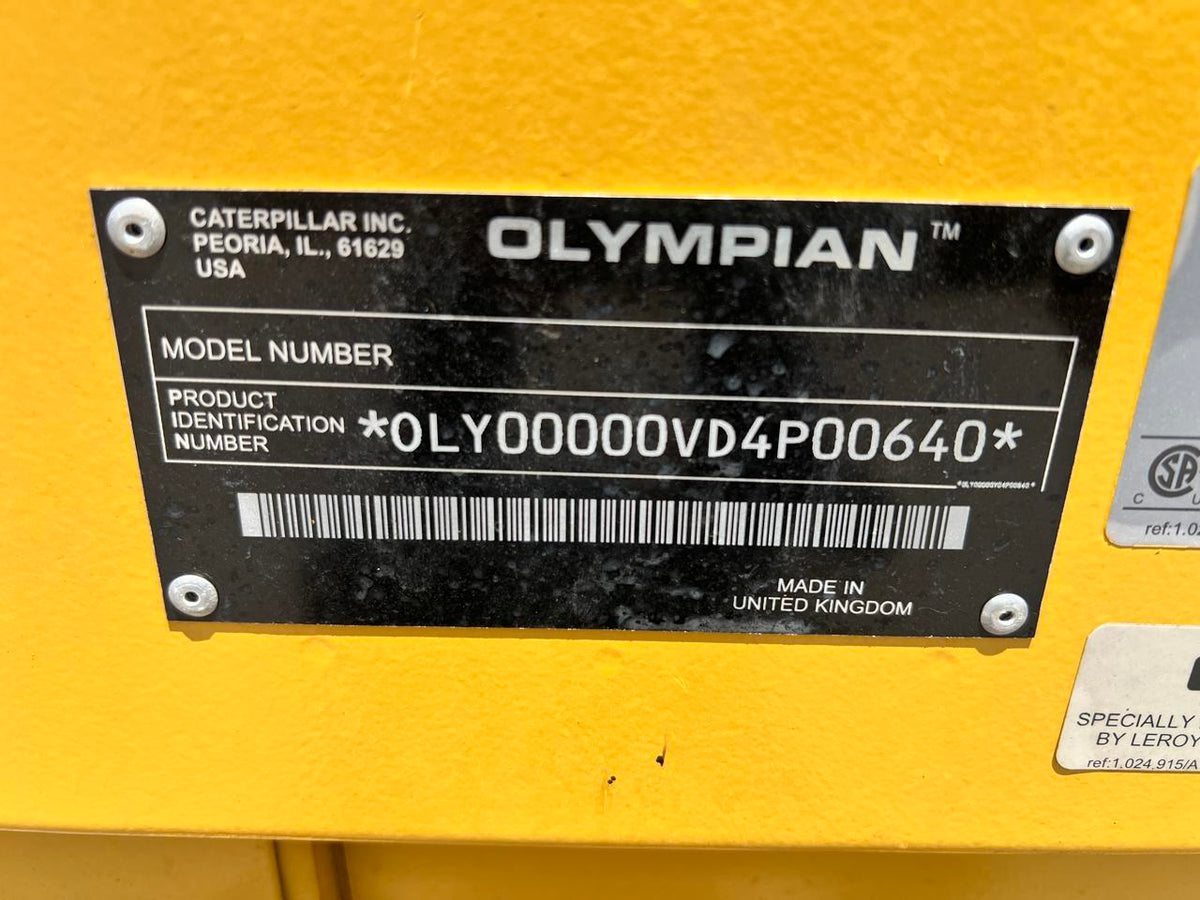 60 kW CAT Generator End, 120/240 Volt, 1 Phase, 750 Hours since new