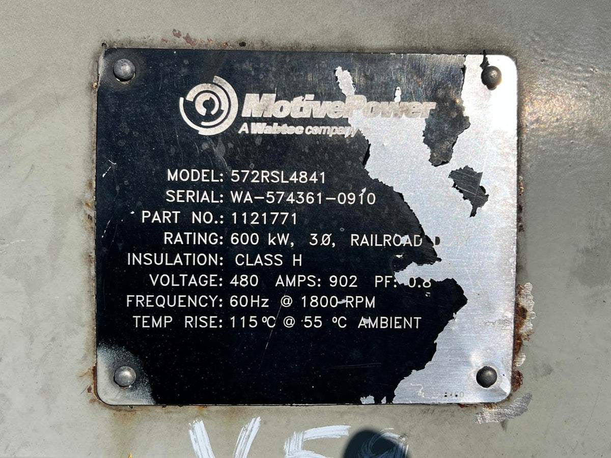 600 kW Marathon Gen End, Good Used, 480 Volt DSLP1147