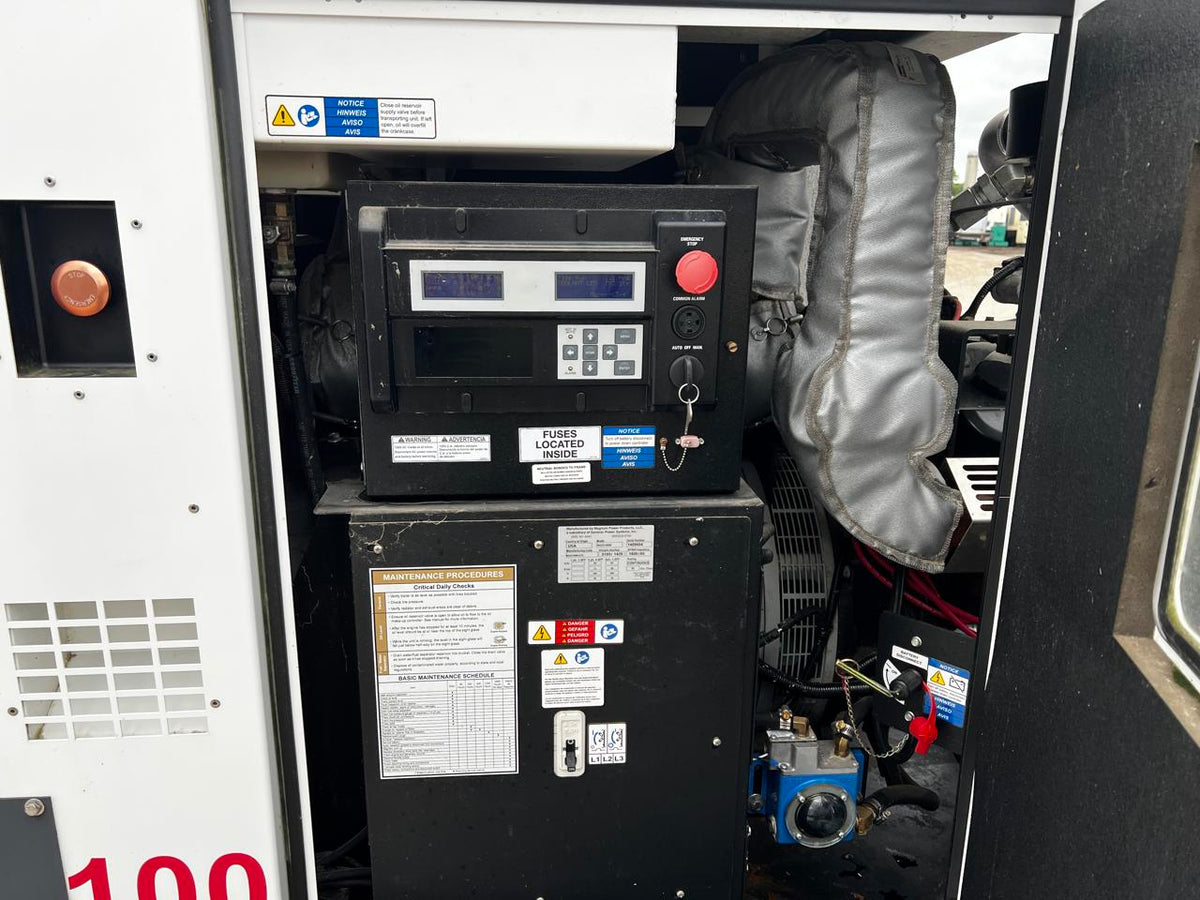 _100 kW Standby/60 kW Continuous Magnum Generator, 9.0L Generac Engine, Year – 2014, 1 Hour, Trailer Mounted