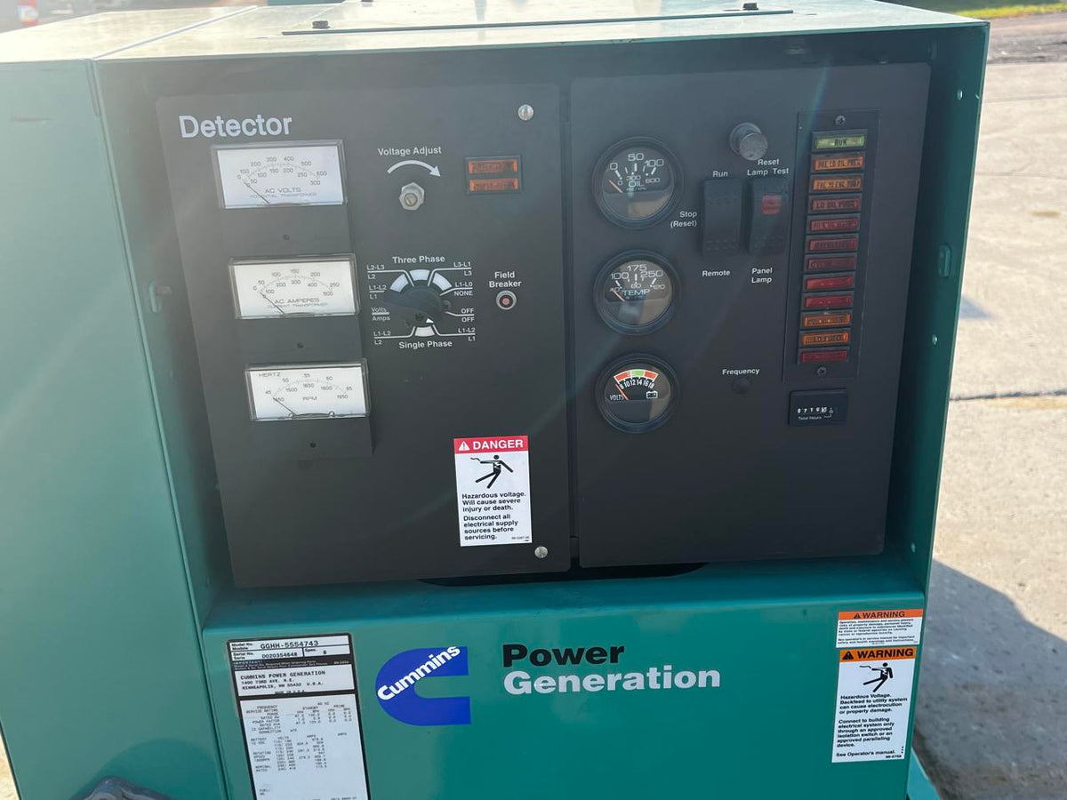 100 kW Cummins/Onan Generator, Natural Gas or Propane, 6.8 Ford Engine, Year – 2002, 710 Hours